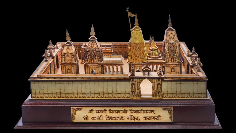 Shree Ram Janmabhoomi Ayodhya Wooden Model