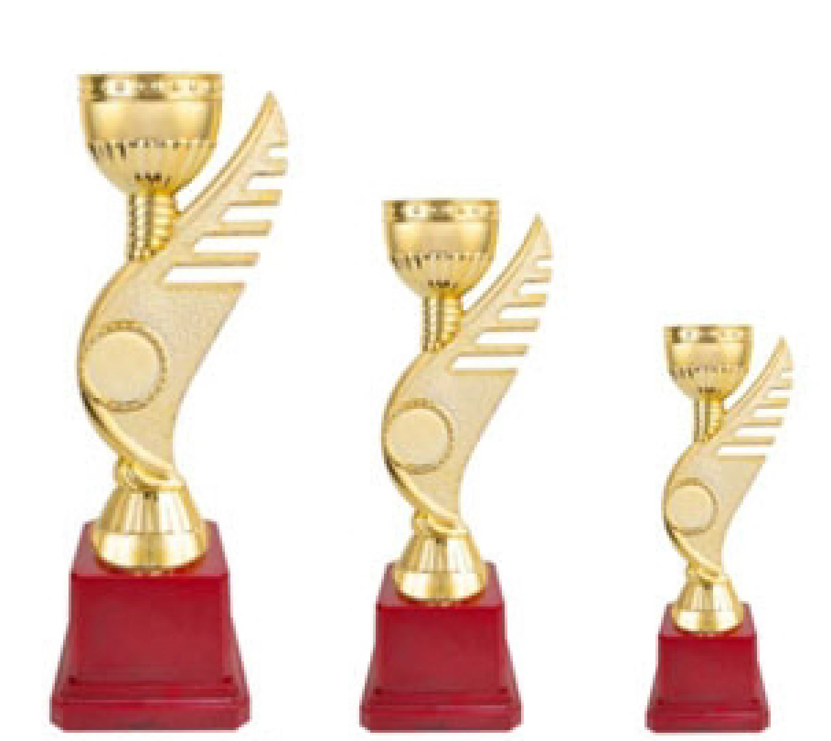 Red Base Trophy TC 9002 Sizes 9.5", 8", 6.5" — image 1