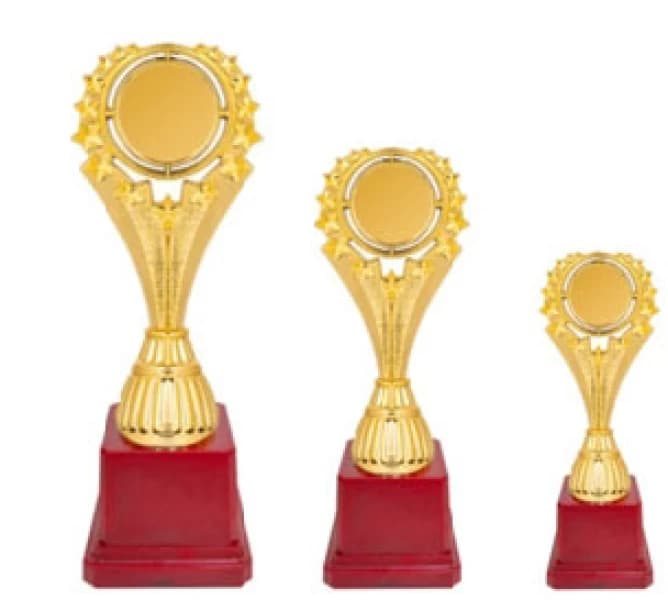 Red Base Trophy TC 9007 Sizes 9.5", 8.5", 7.5"