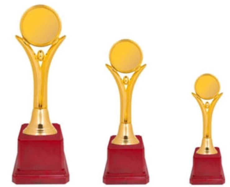 Red Base Trophy TC 9011 Sizes 11.5", 9.5", 8.5"