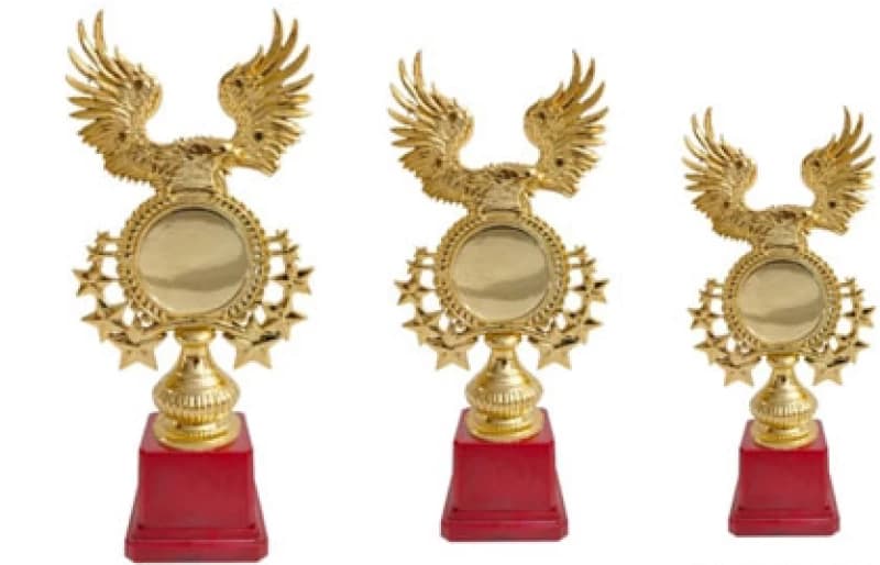 Red Base Trophy TC 9027 Sizes 11.5", 10", 8.5"