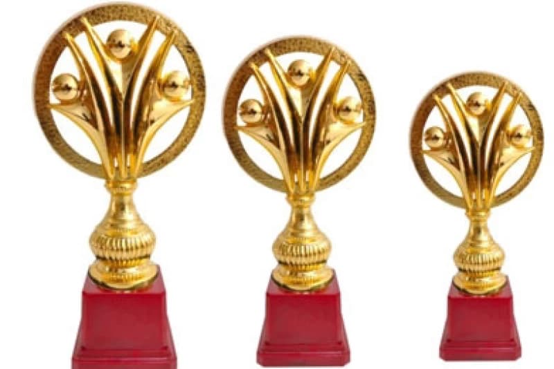 Red Base Trophy TC 9029 Sizes 10", 8.5", 7.5"