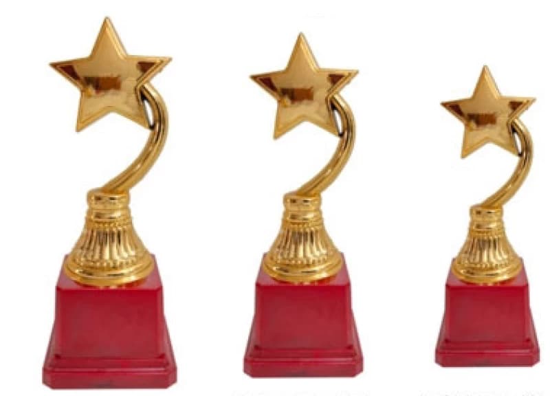 Red Base Trophy TC 9032 Sizes 10", 8.5", 7.5"