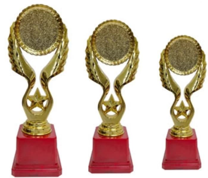 Red Base Trophy TC 9039 Sizes 9.5", 8.5", 7.5"